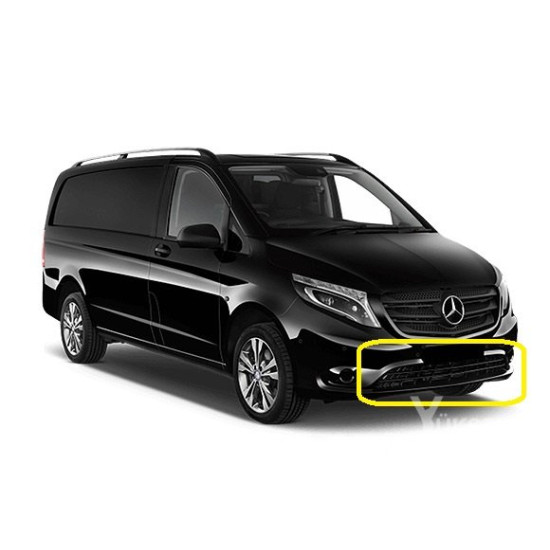 Mercedes Vito W447 Krom Ön Tampon Çıtası 2014 Üzeri - YKS-1147
